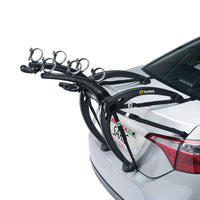 Saris Bones 3-Bike Trunk Rack — mounted on vehicle