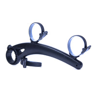 Saris Bones 2-Bike Trunk Rack — left arm hook position, three-hook arc