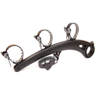 Saris Bones EX 3-Bike Trunk Rack — right arm extended, three hooks